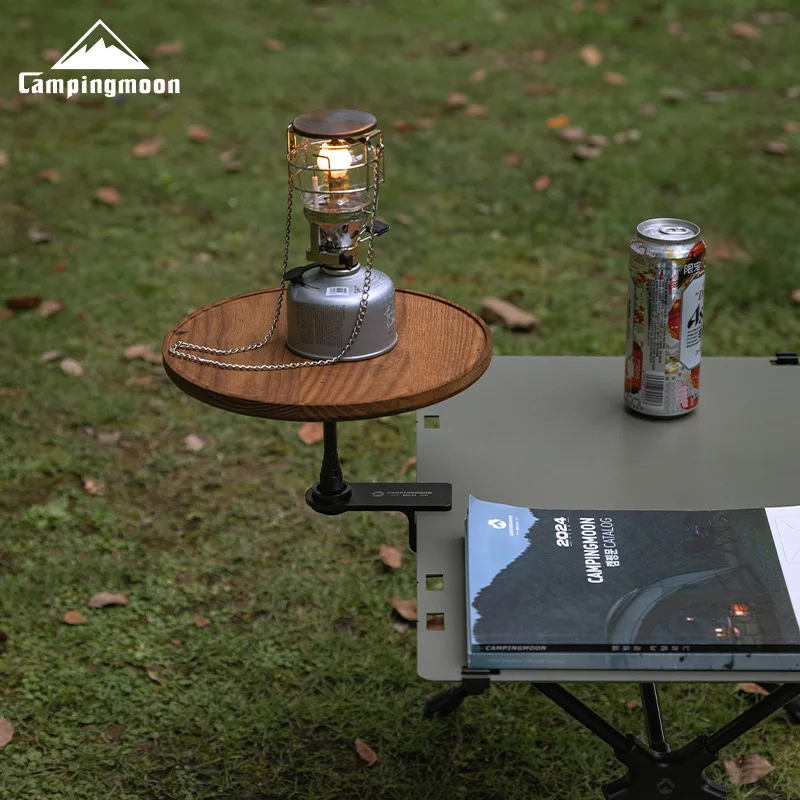 Outdoor Camping Desktop Extension Fixture CAMPINGMOON Aluminium Alloy Table Z18 Holder Gas Canister Lamp Stove Fixed Accessories