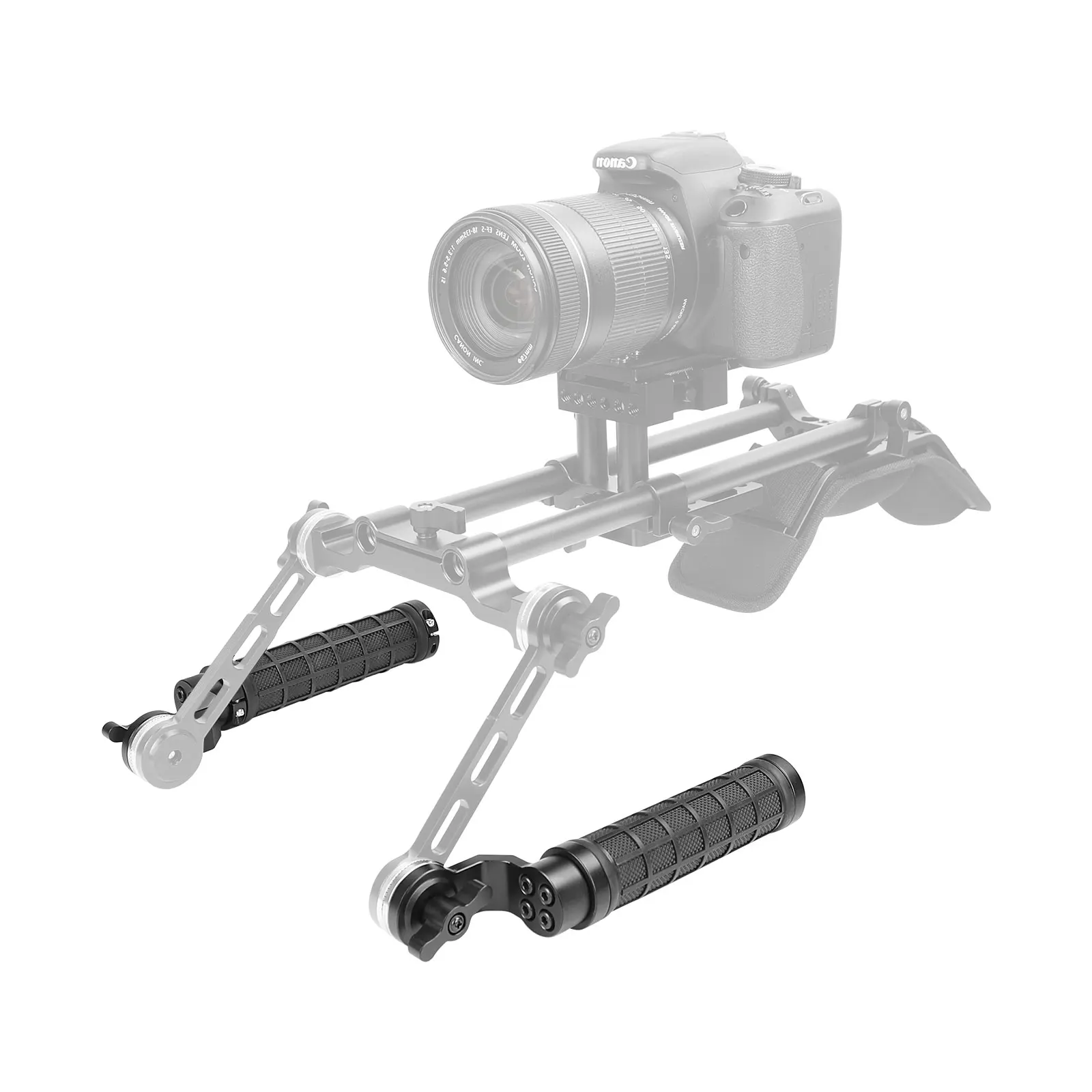 Регулируемая резиновая рукоятка HDRIG с радужной розеткой, Волшебная рукоятка и регулируемый центральный 15-миллиметровый адаптер перила для плечевого упора