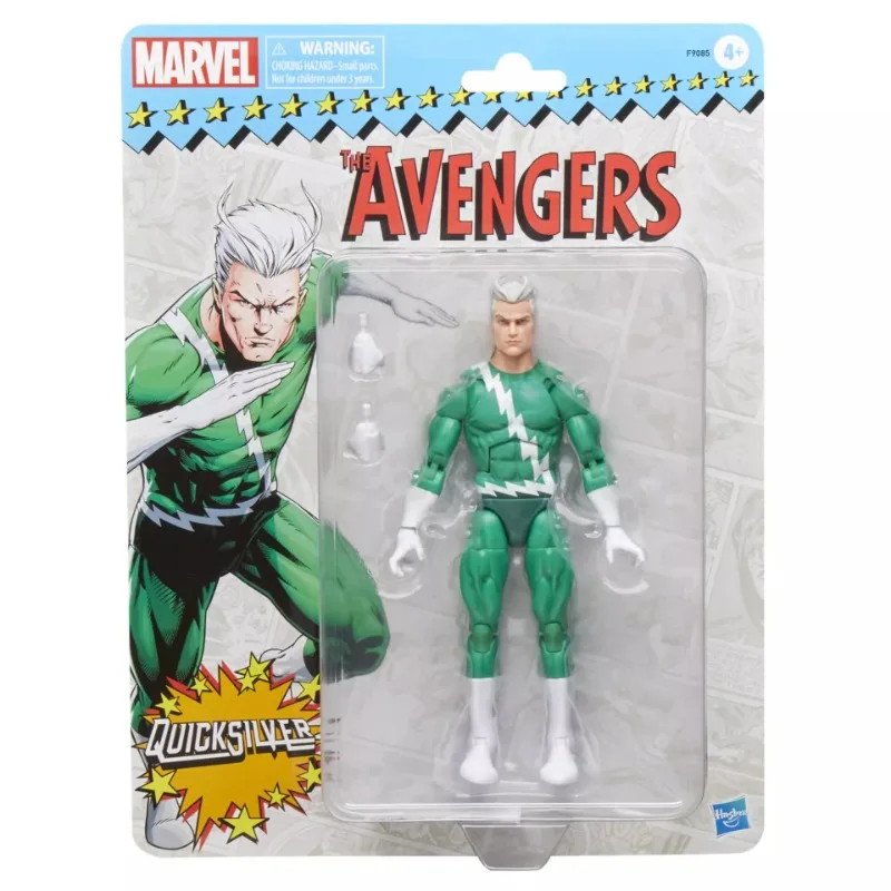 

Hasbro Marvel Legends Quick Silver X-Men Мобильная портативная модель Маятник-солдат Игрушка в подарок Коллекция аниме Multiverse