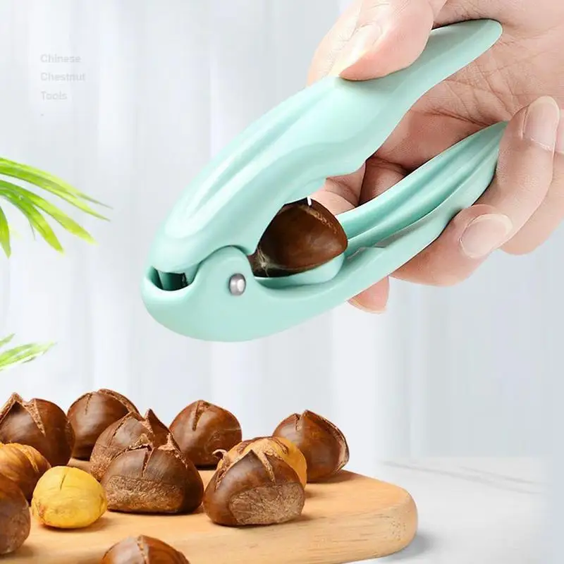 Portable Chestnut Opener Non-slip Handle Design Chestnut Sheller Nutcracker Cutter Chestnut Opener Tool Kitchen Gadget