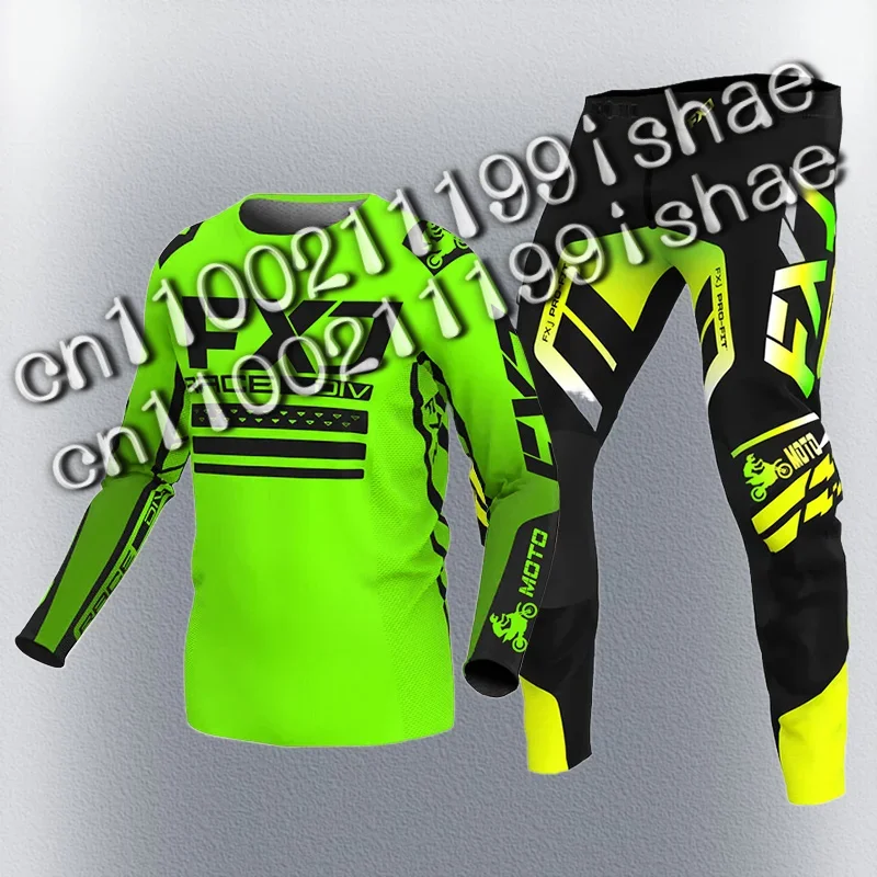 

Motorcycle Racing Suit Cross Mens Women'sMotocross Jersey Pant Kits Enduro MX MTB Off-road Green Red Black Pink Yellow Blue