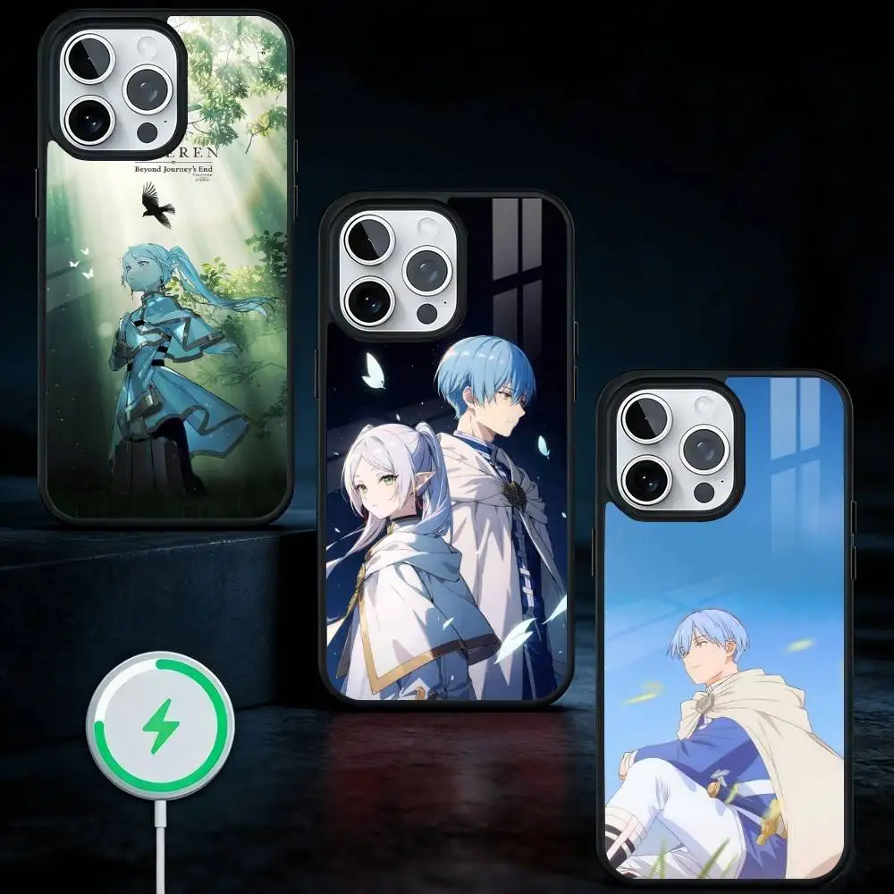 

F-Frieren S-Sousou No Frieren Phone Case For iPhone17,16,15,14,13 Plus,Pro Max Magnetic For Magsafe Wireless Charging