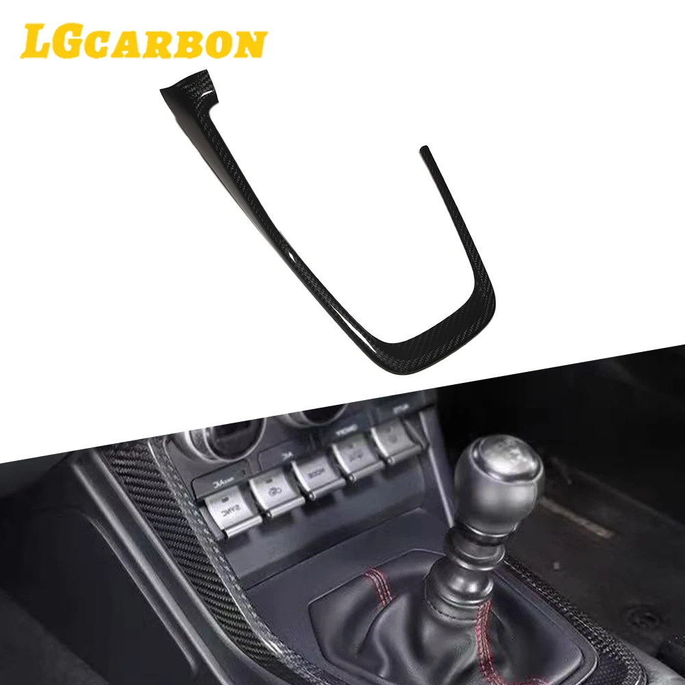 LGcarbon RHD Real Carbon Fiber Center Console Shift Edge Frame Decorative Panel Sticker for Subaru BRZ 2025+ Car Interio