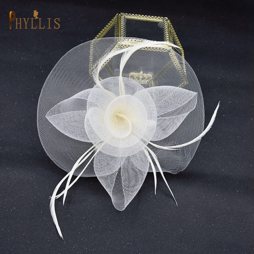 JM14 Fascinators خمر للسيدات ، قبعة Pillbox مع الحجاب ، مشبك شعر أسود وأزرق ، عصابة رأس ، قفص طيور ، غطاء رأس لحفل الزفاف