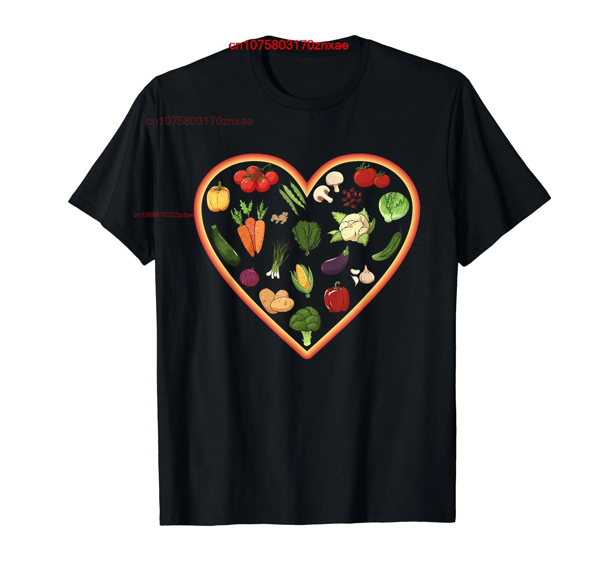 100% Cotton Vegetables Love Veggie Collage Gardener Gardening Vegetable T-Shirt MEN WOMEN UNISEX T Shirts Size S-6XL
