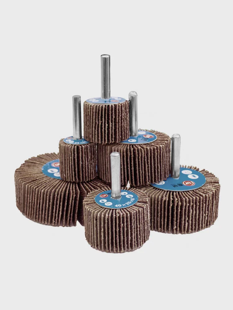 

10Pcs Grinding Head Sandpaper Flap Wheels Polishing Sanding for Drill Dremel Accessories 6mm Shank 16-100mm