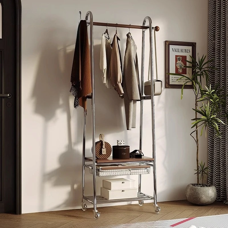 Indoor Coat Racks Space Saving Organizer Garment Dress Rail Coat Racks Clothes Storage Arara De Roupa Hallway Furniture