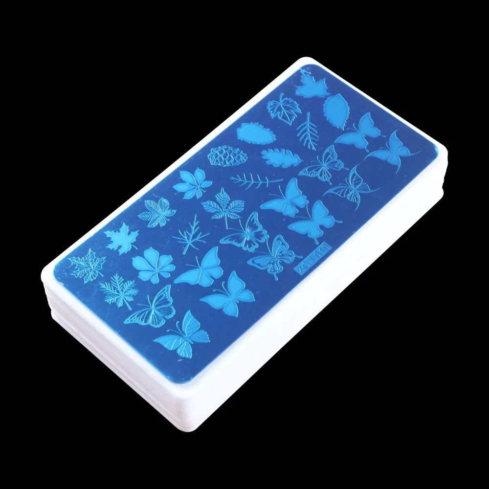 

15Pcs Nail Stamping Plate Holder Plastic Backing Stamping Nail Art Backer/Backcover White For 6*6/6*8/6*12/9.5*14.5cm Template