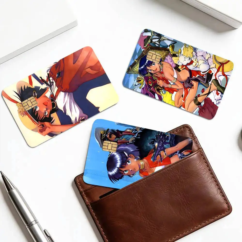 Nadia Animation The Secret Of Blue Water Card Sticker 4Pcs Credit Card Skin Anti Scratch Bank Debit Card Decal