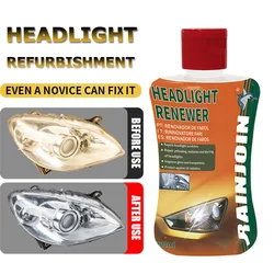 Car Headlight Restoration Kit Headlight Repair Polish Kit Headlamp Anti-Scratch Detailing Cleaning Maintenance Car Accessories
