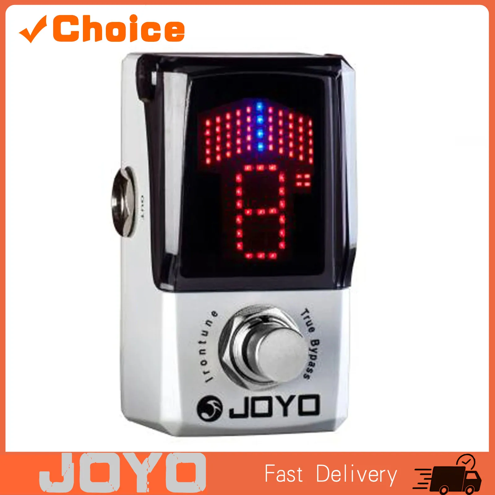 JF-326 IRONMAN Mini Tuner Guitar Effect Pedal Tuner Stompbox High Sensitivity Precision True BypassGuitar Accessory