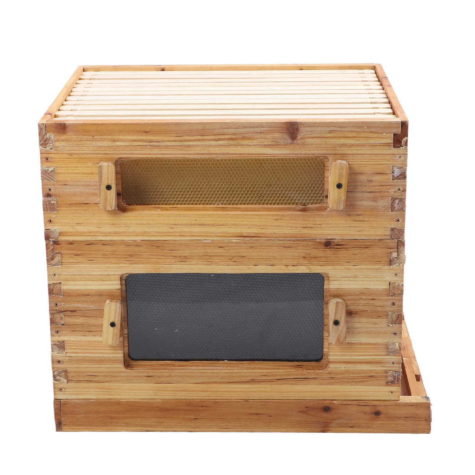 10 Frame Bee Hive 10 Frame Complete Beehive 10 Frame Complete Beehive Kit Wooden Bee Hive Super Box for Beginners Pro Beekeepers