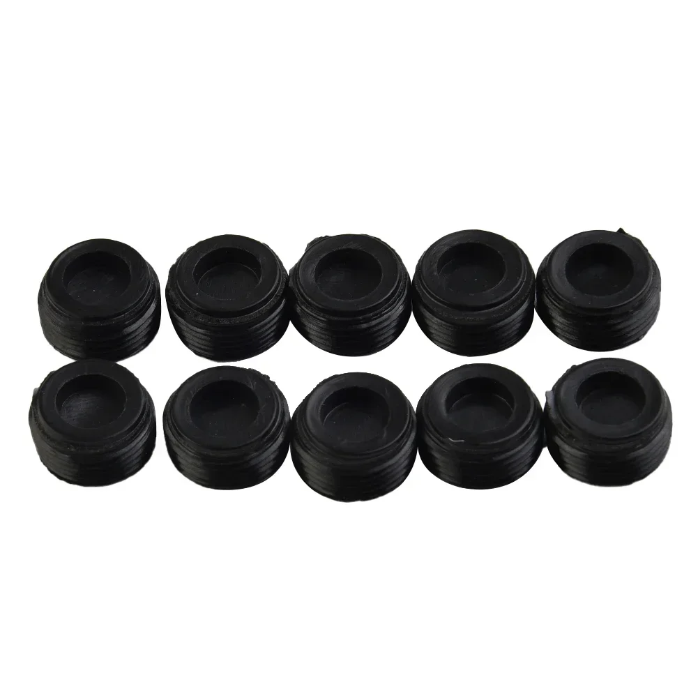 For Motor Carbon Brush Cover Plastic Transmission Carbon Brush Cover For Motor 10pcs 12-22mm Black Cap 100% Brand New