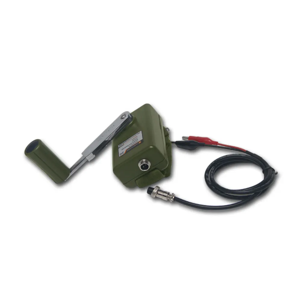 30W Military Hand Crank Generator Portable Hand Generator DC Regulator Outdoor Manual Generator