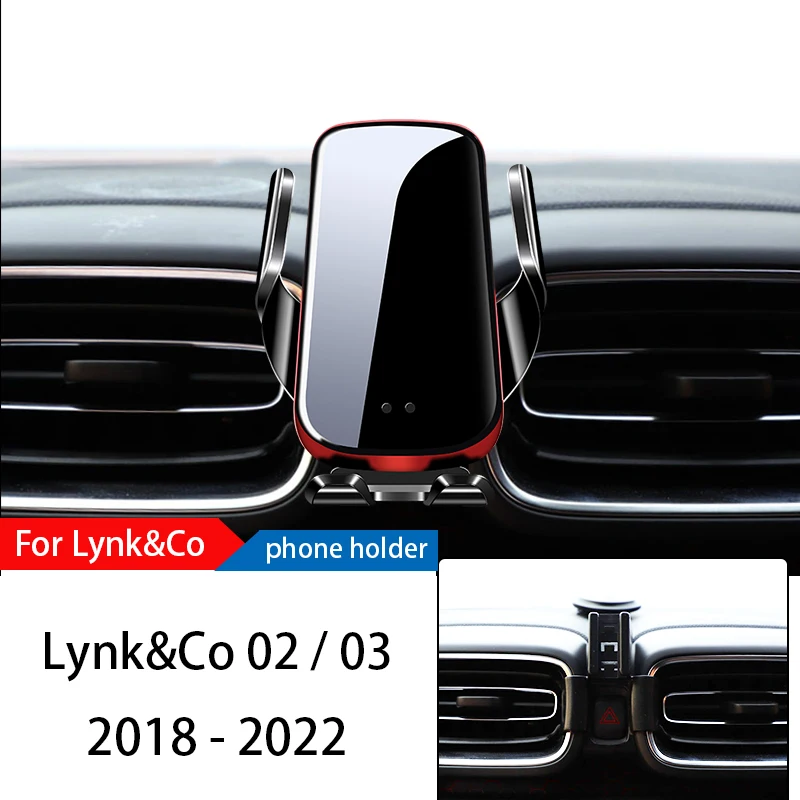 

Wireless Charger Car Phone Holder Mount Stand For LYNK&CO 02 03 2018-2022 Adjustable GPS Navigation Mobile Bracket Accessories