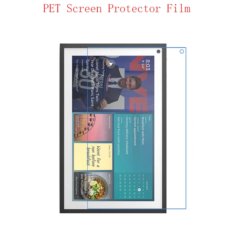 Soft PET Matte anti glare/Clear Screen Protector Protective Guard Film For Amazon Echo Show 15 15.6 inch  3PCS 