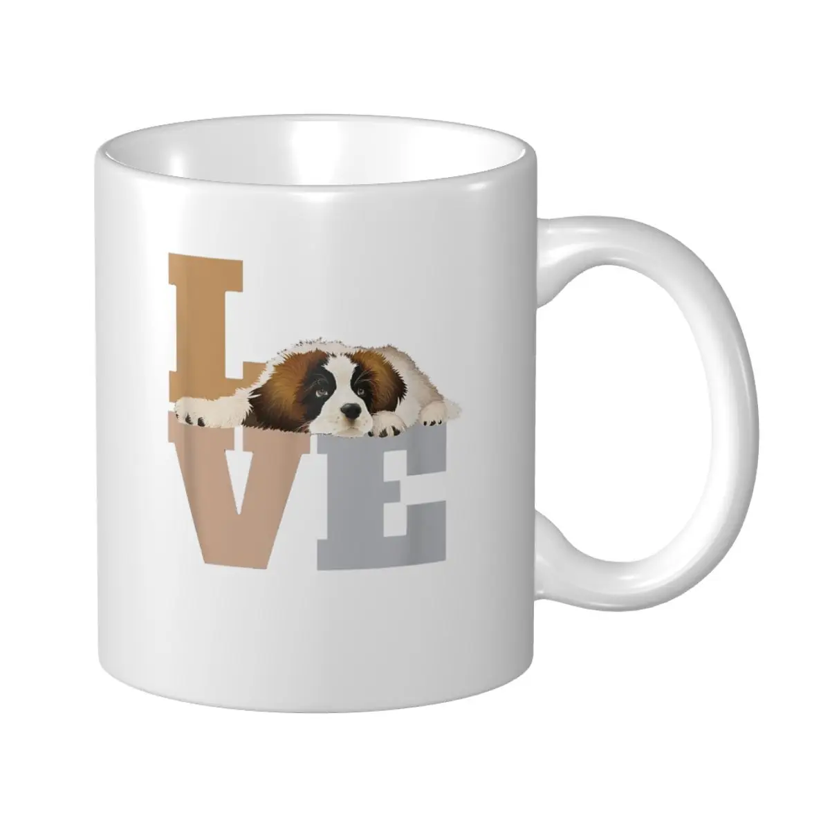 Mark Cup Mug Love St. Saint Bernard Dog Coffee Mugs Tea Milk Water Cup Travel Mugs For Office Home