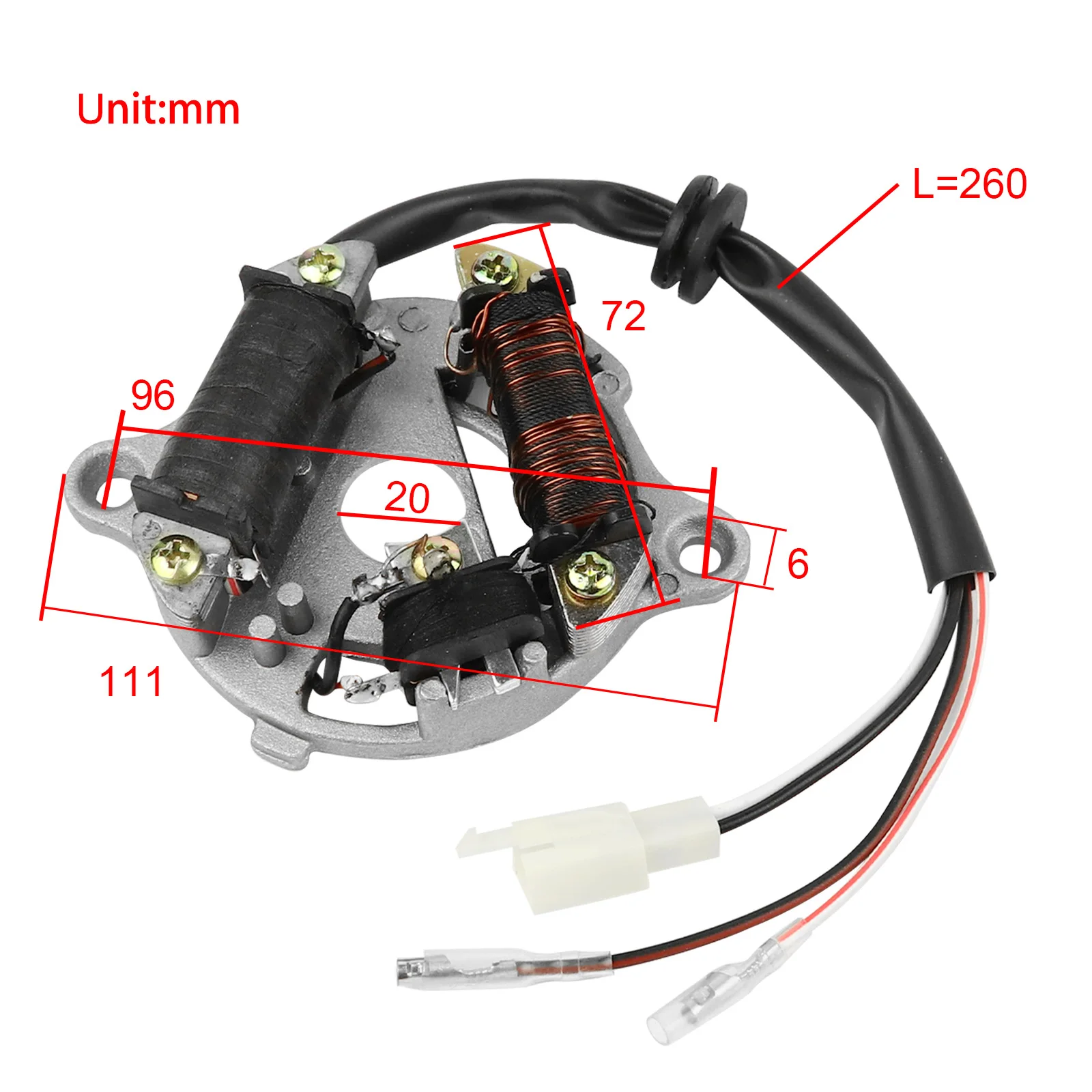 Magneto Stator for Yamaha PW50 PY50 PW PY 50 Peewee50 QT50 Dirt Bike Kids Bike