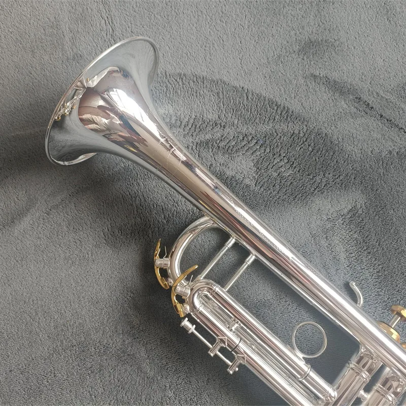 TOP Stradivarius LT197GS-77 Silver Trumpet Pipe Flat Instrument Brass Strudents