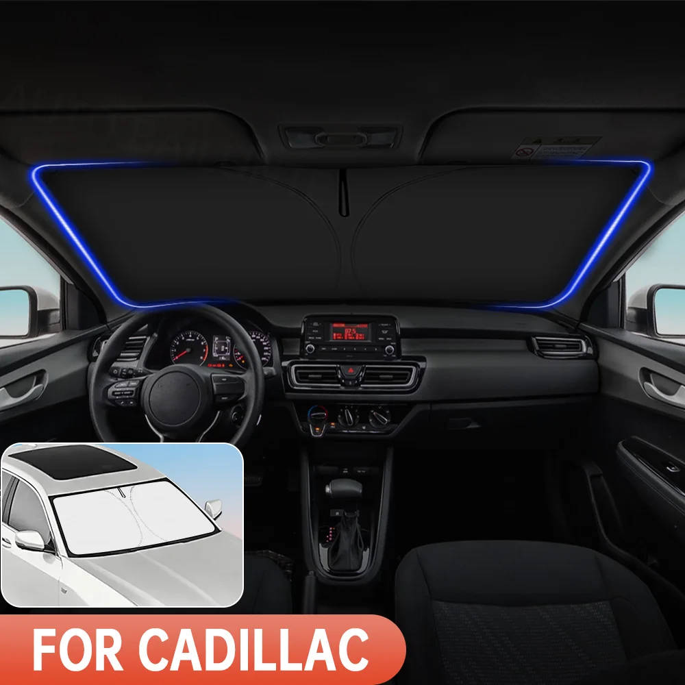 

For Cadillac XT4 2019-2022 2023 2024 2025 Car Windshield Sunshade Cover Front Window Sun Shade Visor Auto Interior UV Protection