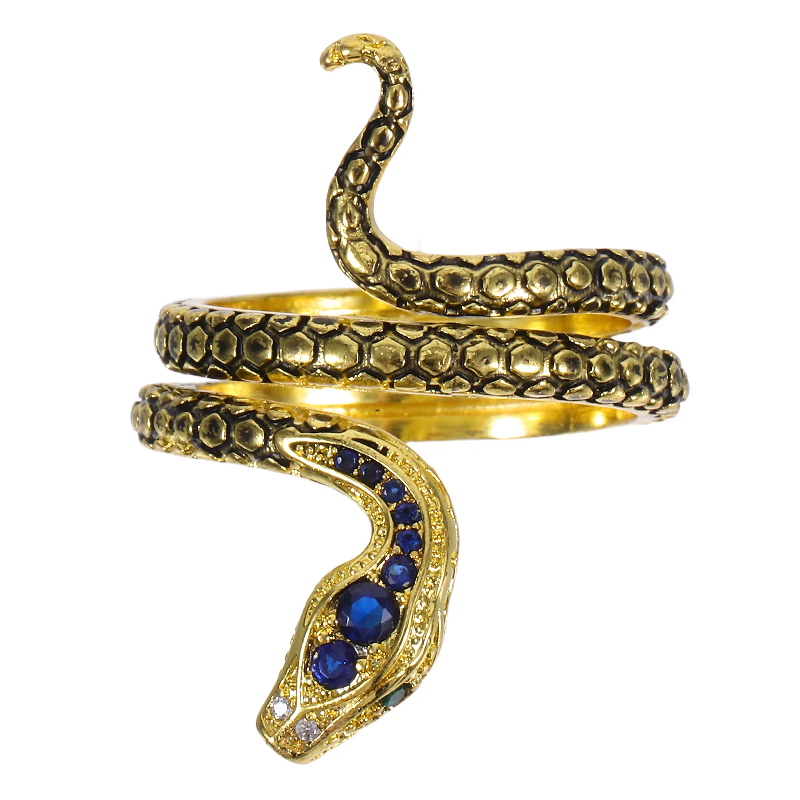 

Chic Snake Shaped Finger Ring Versatile Copper Jewelry Fine Craftsmanship Unique Gift for Loved Ones Finger Ring