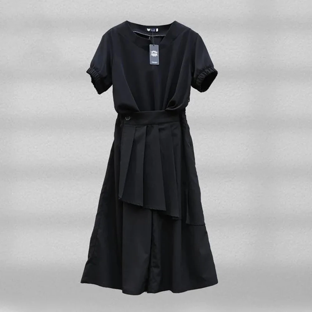 

XS-5XL Summer New Men's Solid Color Skirt Pants American Retro Fashion Trend High Street Loose Casual Niche Men's Bottoms