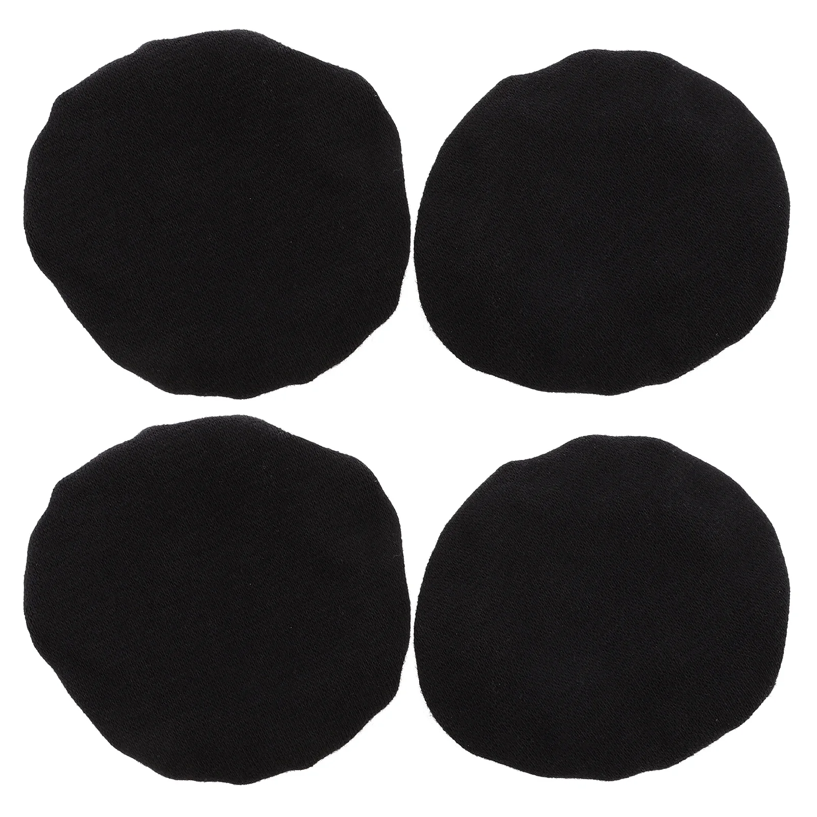 

4 Pcs Headphone Cover Dustproof Elastic Reusable Sanitary Ear Case for 6-8 5 cm Diameter Black Large Size