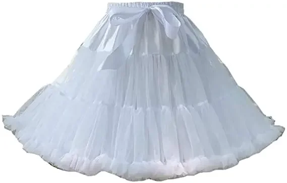 

Women Lolita Fluffy Petticoat Underskirt Tutu Tulle Skirt Pettiskirts Costume White 2024