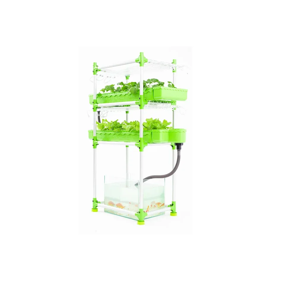 

Large Home Smart Aquaponics System 2-Layer Vertical Hydroponic Gardening Set for Indoor Growing