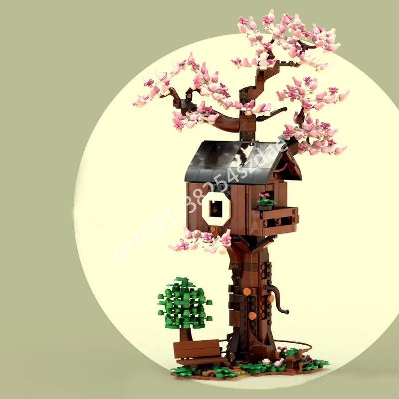 Blocs de construction de maison dans les arbres MOC, 658 pièces, modèle pour adolescent, idée créative, brique éducative, jouet de noël pour enfants, cadeau