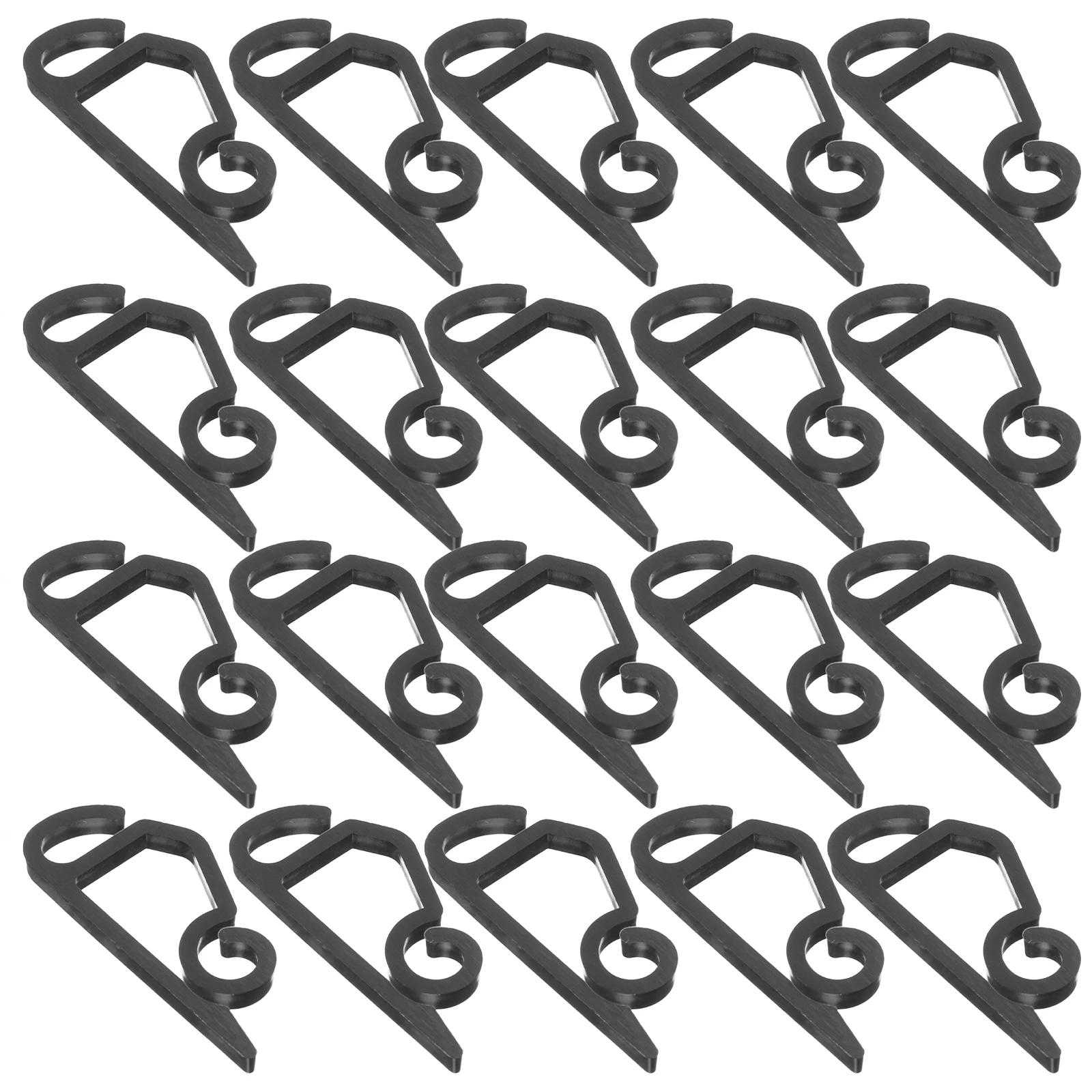 

50 Pcs Light Clips Hooks Durable PP Material Heavy Duty Outdoor Gutter Shingle String Lights Plastic Patio Garden Solar Lighting