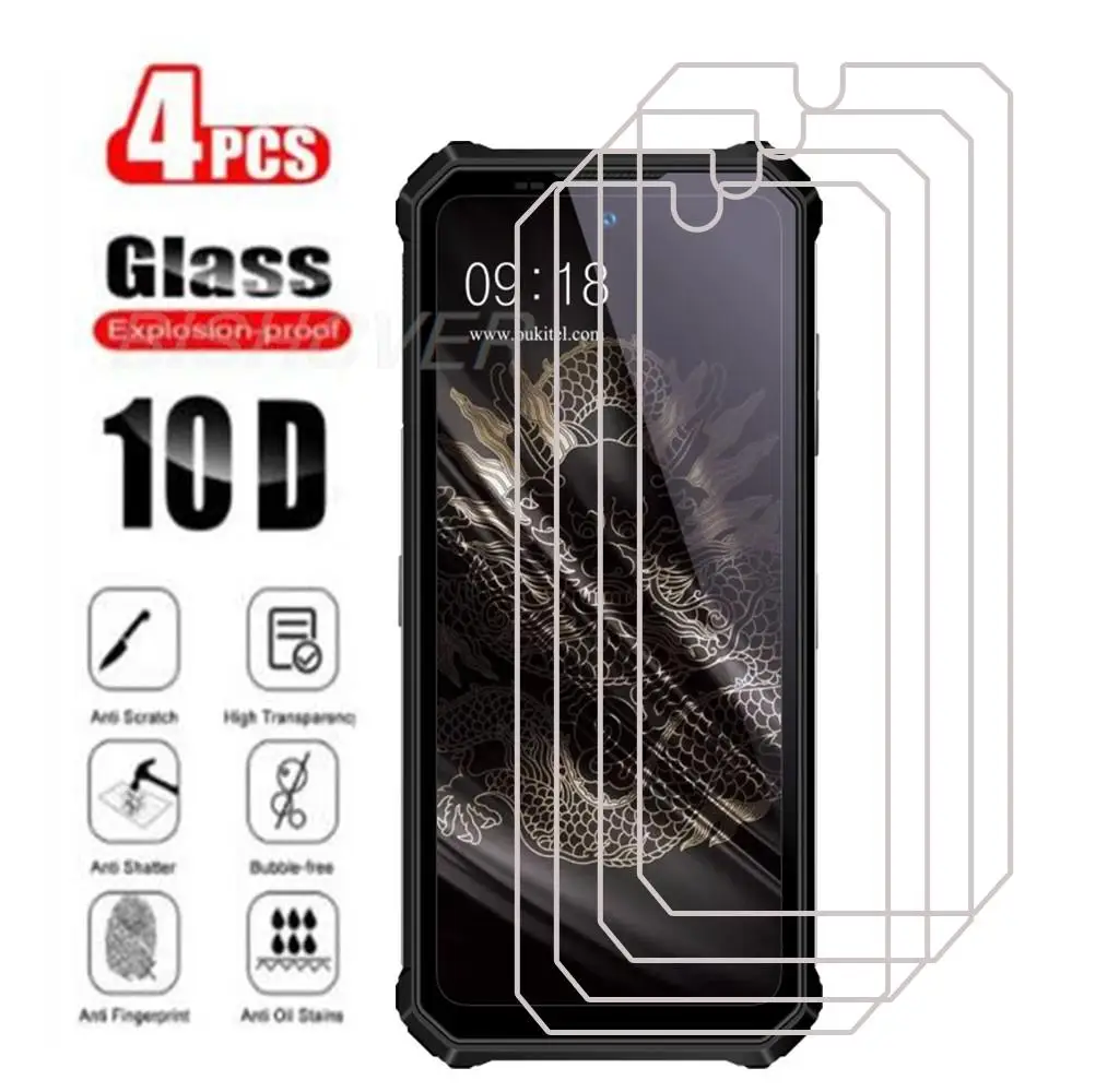 4Pcs Tempered Glass For OukitelWP19 WP 19 Screen Protector For Oukitel WP19 6.78\