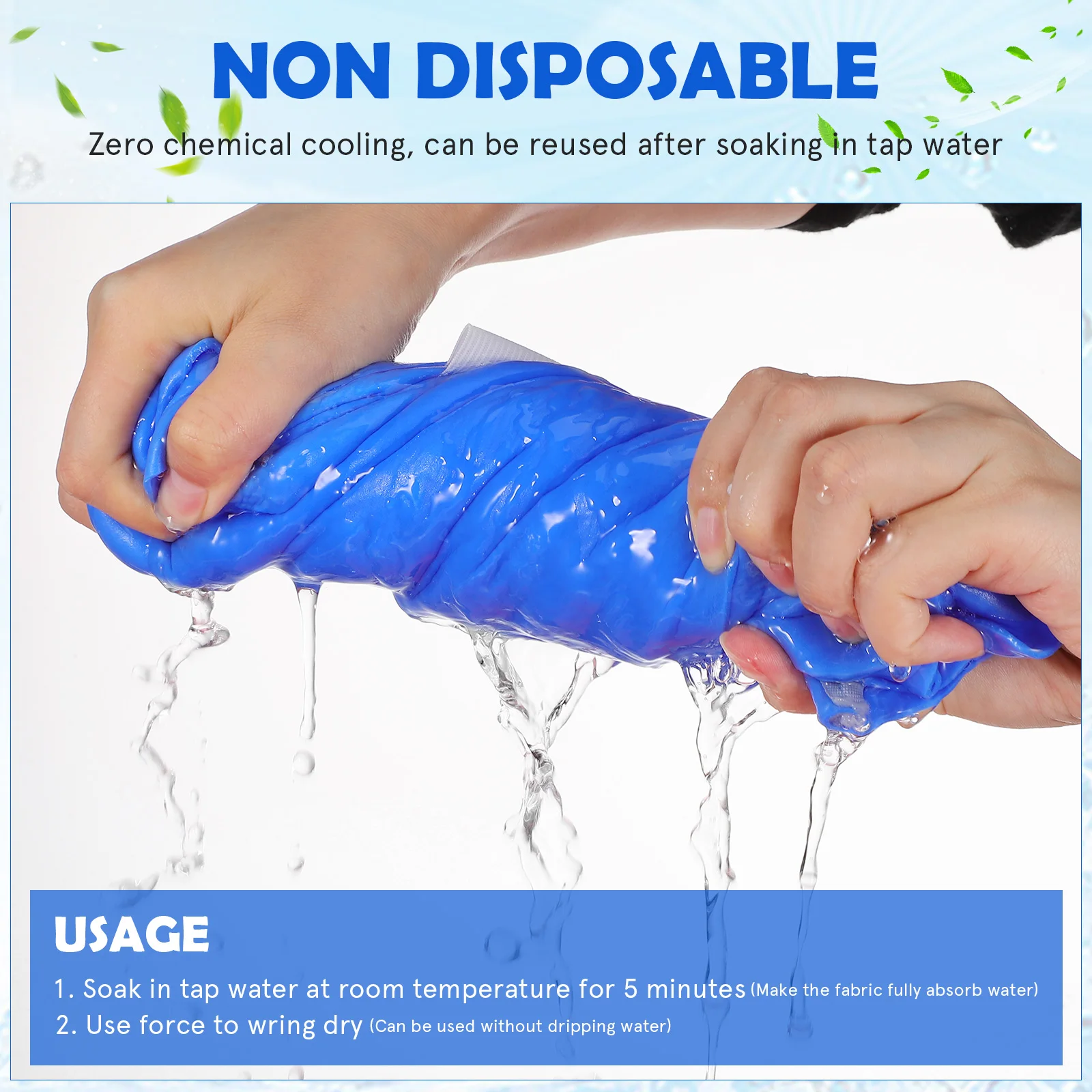 Gilet rinfrescante ghiacciato per donna uomo Tessuto sintetico PVA Gilet evaporativo riutilizzabile Sport all'aria aperta Abbigliamento da lavoro Comodo elastico