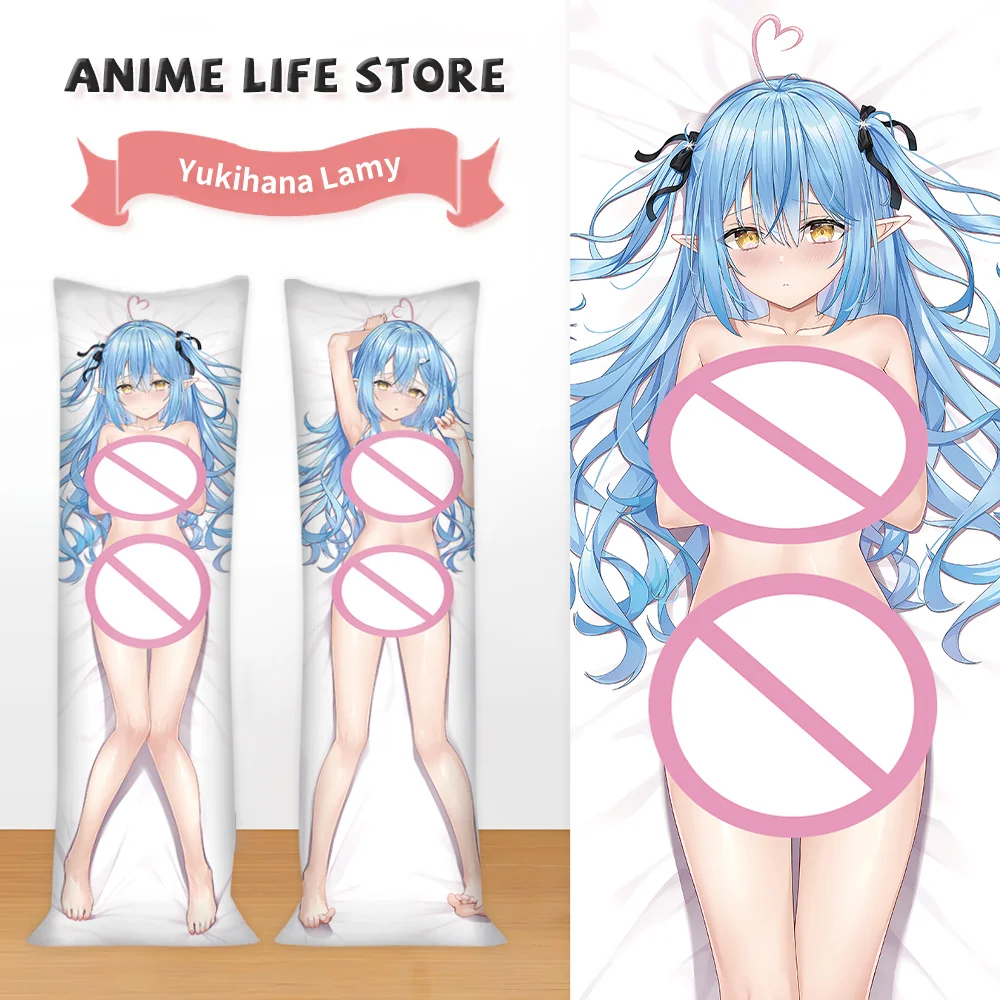 Cartoon Yukihana Lamy Bedding Throw Pillowcase Hugging Otaku Bedding Pillow Cushion Cover Anime Pillowcases Dakimakura 50X150