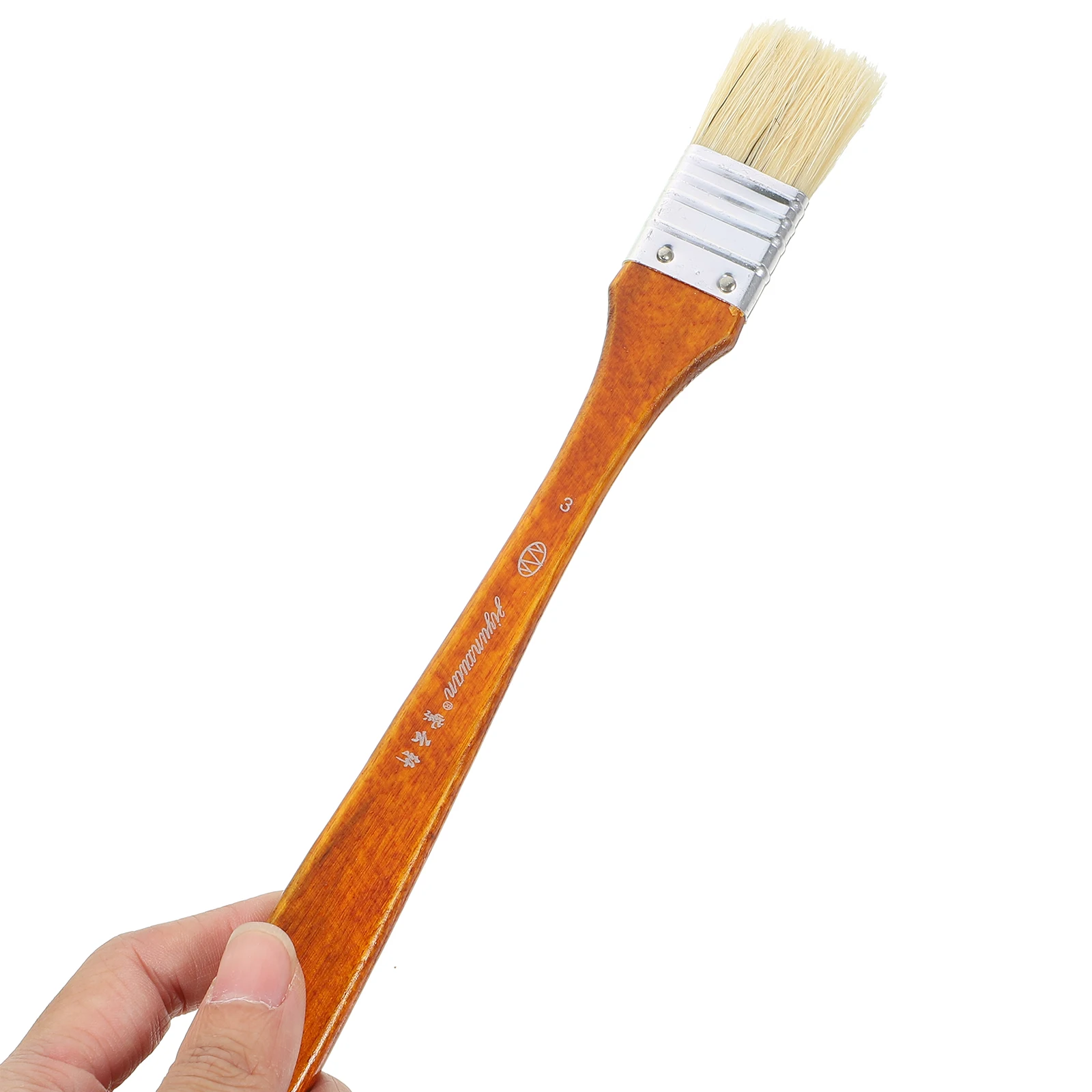

5pcs Oil Painting Brush Set Wooden Handle Nylon Bristles Wall Paint Brushes Lightweight Simple Design for Kids