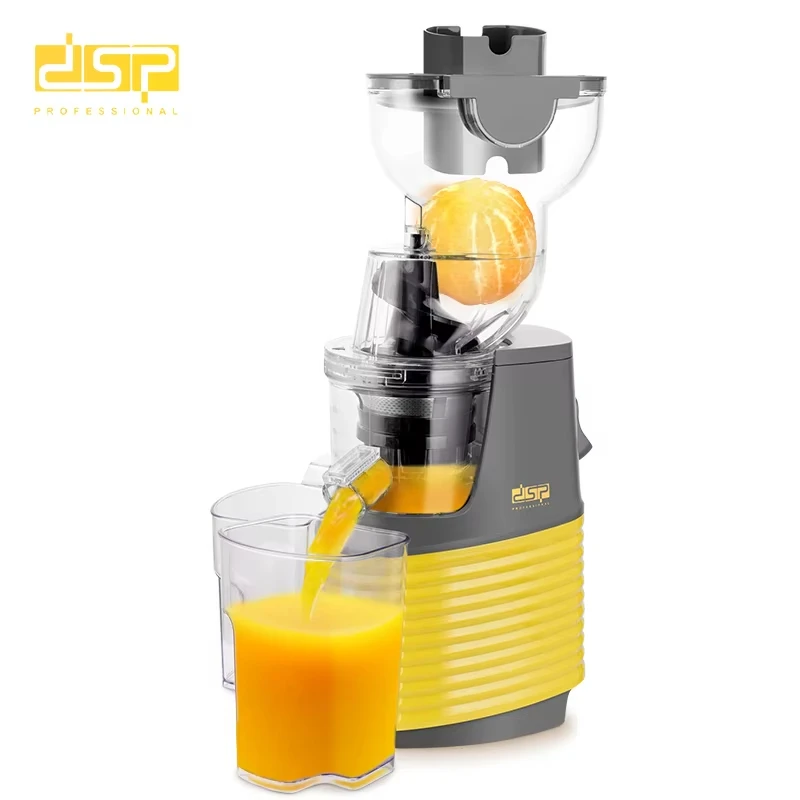 Houselin Press Juicer, Slow Chewer with Inlet Diameter of 76 mm, Large Feed Trough, Easy to clean self-feeding juice yield,250W