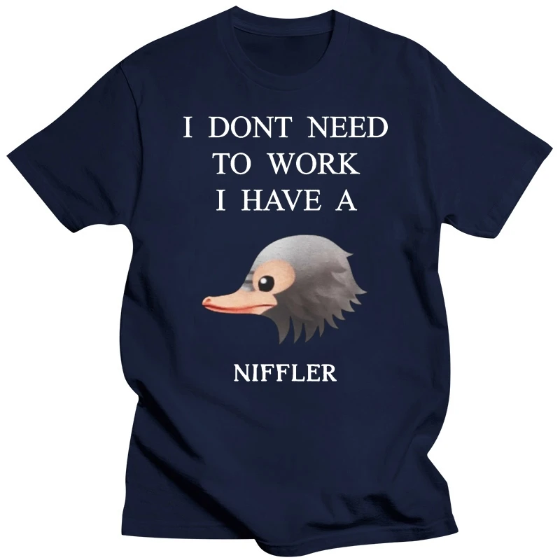 Funny T Shirts Fantastic Beasts Niffler Buttons 2018 Fashion Men T-shirt Printed Round Men T Shirt Cheap Price Top Tee