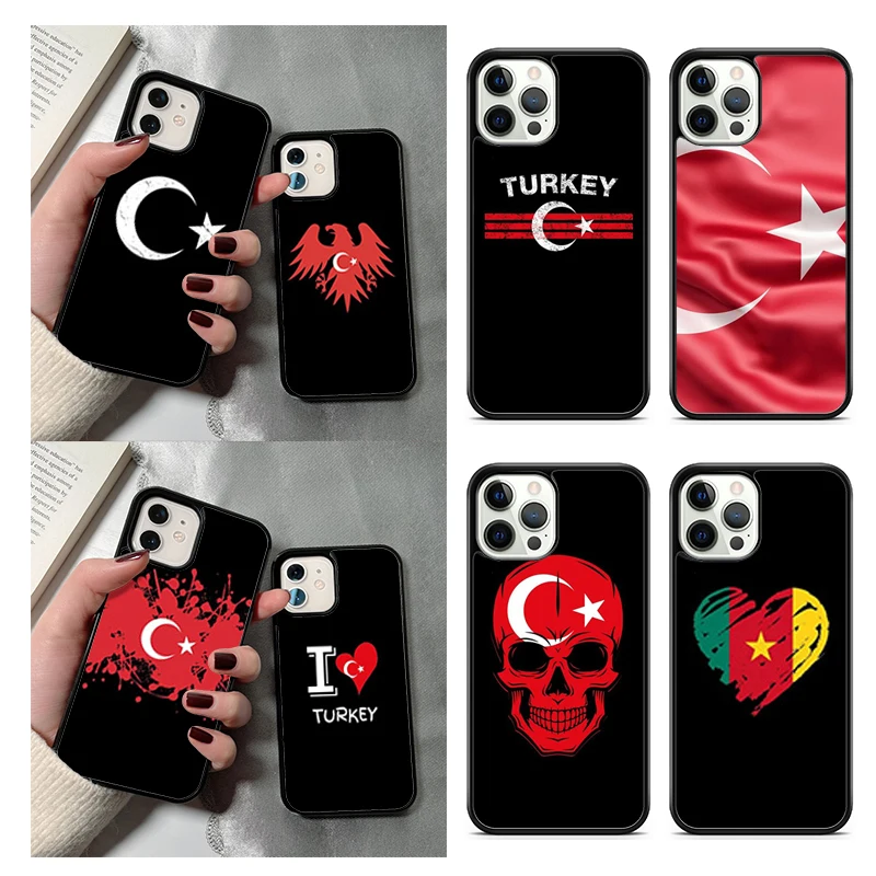 Republic of Turkey Realistic Flag Phone Case For iPhone 14 15 16 13 12 Mini Max Cover For Apple 11 Pro Max 8 7 Plus SE2020