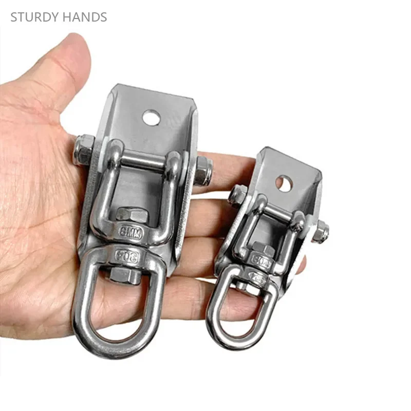 304 Stainless Steel Lifting Hook Fastening Buckle Hook Yoga Sandbag Swing Hook Thickened Base Lifting Ring Household Hardware