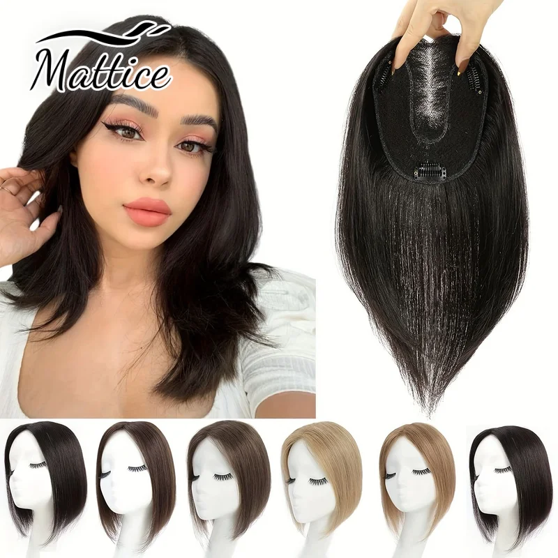 Topper per capelli veri per donna Pezzo di capelli umani traspirante Fatto a mano Swiss Net Lady Clip naturali nelle estensioni dei capelli ricci Topper