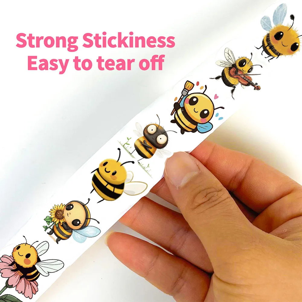 500 قطعة لفة النحل لطيف ملصقات الحنين سكيت DIY بها بنفسك محمول الأمتعة الهاتف سكرابوكينغ غرفة هدية ديكور المنزل الحديث #5