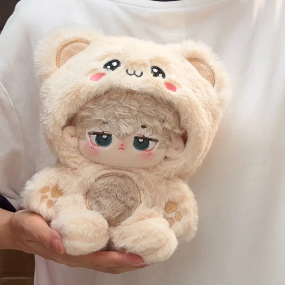 20CM Plush Doll Clothes Outfit Soft Animal Dress Up Our Generation Cool Stuff Korea Kpop Idol Doll Accessories Boy Girl DIY Toys