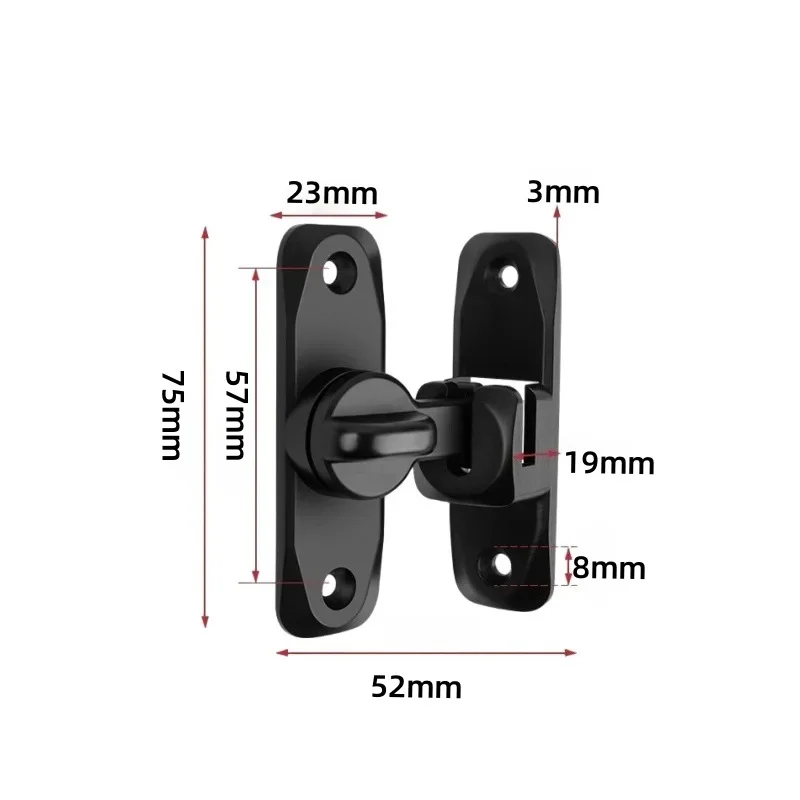 90/180 درجة الوجه قفل الباب المنزل الأطفال الأمن انزلاق مزلاج الباب الأجهزة مكافحة سرقة قفل سبائك الزنك الباب البراغي