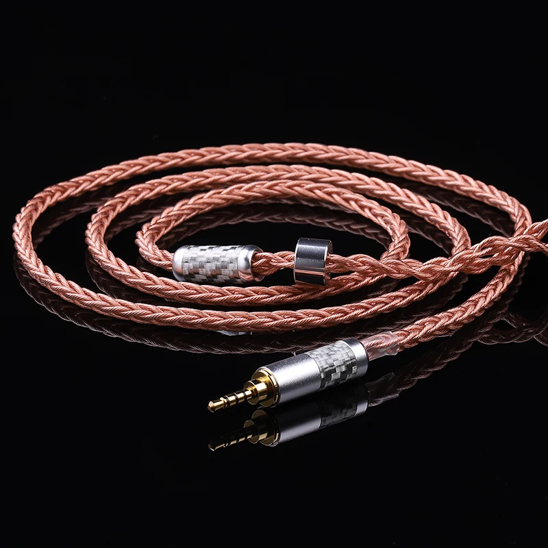 5nocc D single crystal copper silver plated 2.5mm3.5mm4.4mm earphone upgrade cable MMCX QDC ie80s 0.78 hd650 ie40 400 ie500