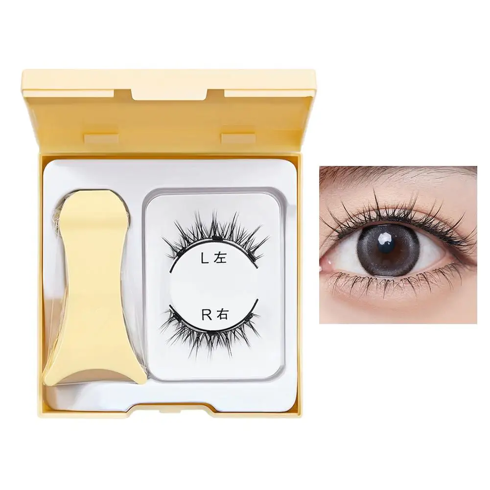 رموش صناعية مغناطيسية ثلاثية الأبعاد لا حاجة للغراء حجم طبيعي رموش سميكة تمديد أداة ماكياج قابلة لإعادة الاستخدام للحفلات اليومية #5