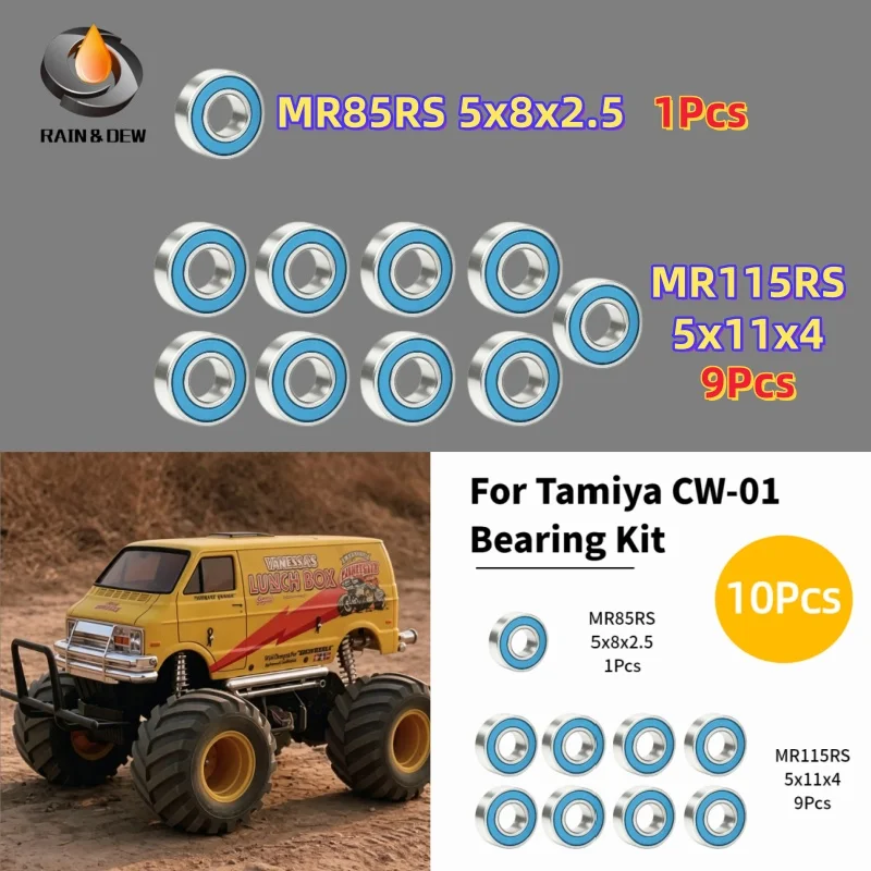 RC Model Car Bearing Kit For TAMIYA CW-01 Upgrade Replacement Parts MR85RS MR115RS