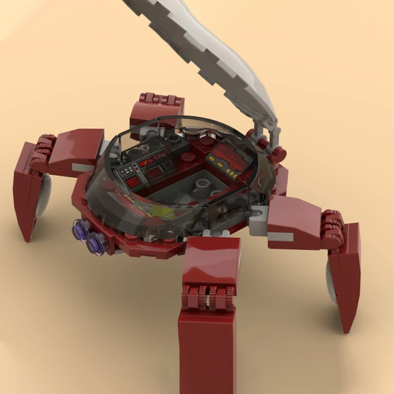 

69 шт. MOC Space Exploration Alien Space Crawler Hexapod Mech Creature DIY Модель Строительные блоки Игрушки на день рождения Подарок