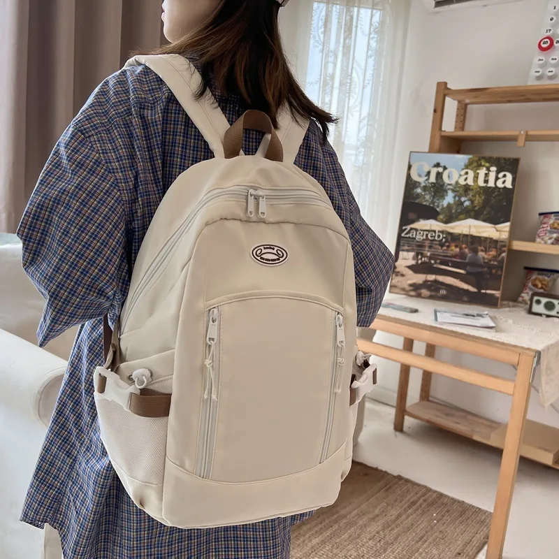 

Fashion Backpack Women Large Capacity Schoolbag Student High School Female Backpack Leisure Bags Shoulder Adjustable Backpack