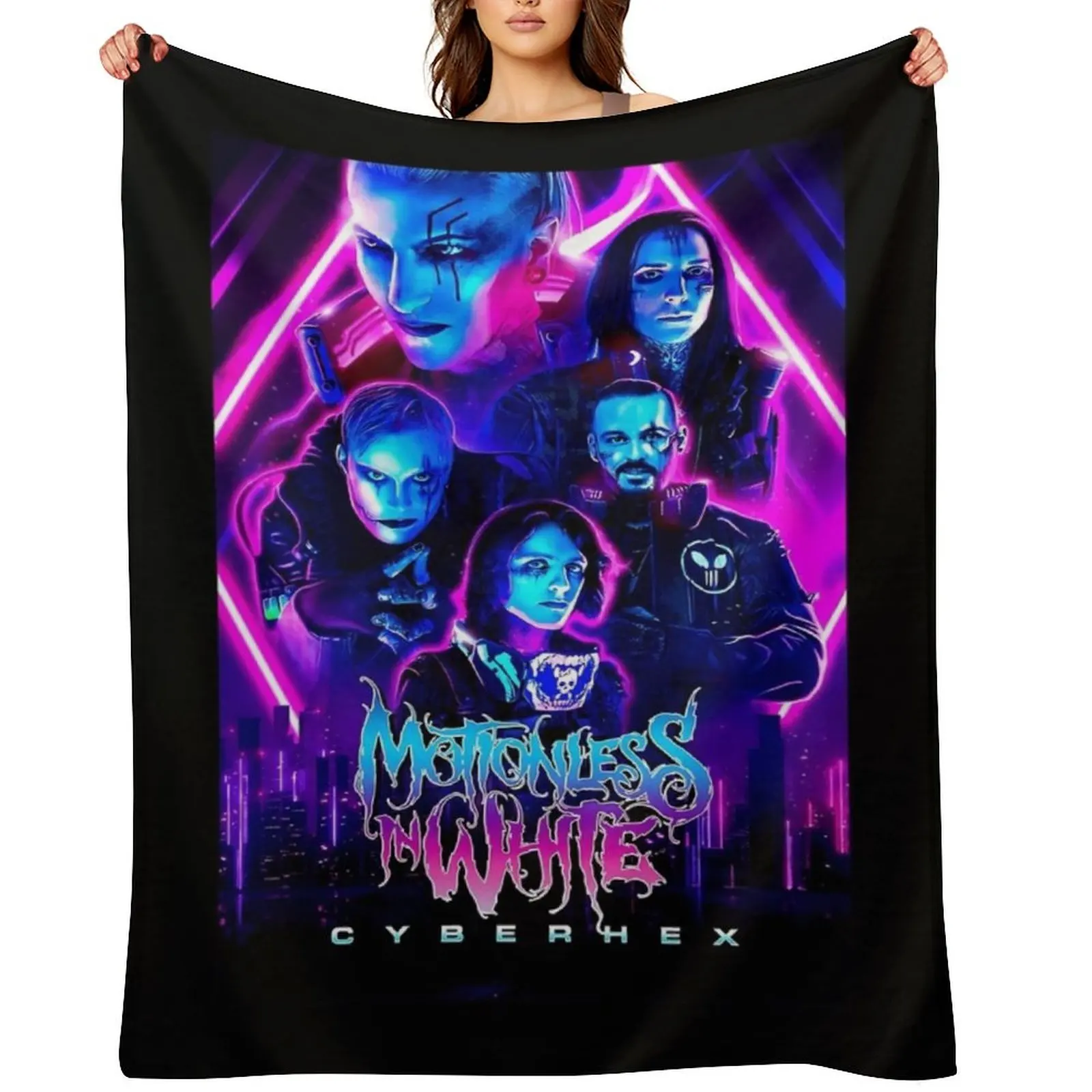 

Motionless in white music Throw Blanket heavy to sleep Beautifuls Multi-Purpose Hairy Blankets