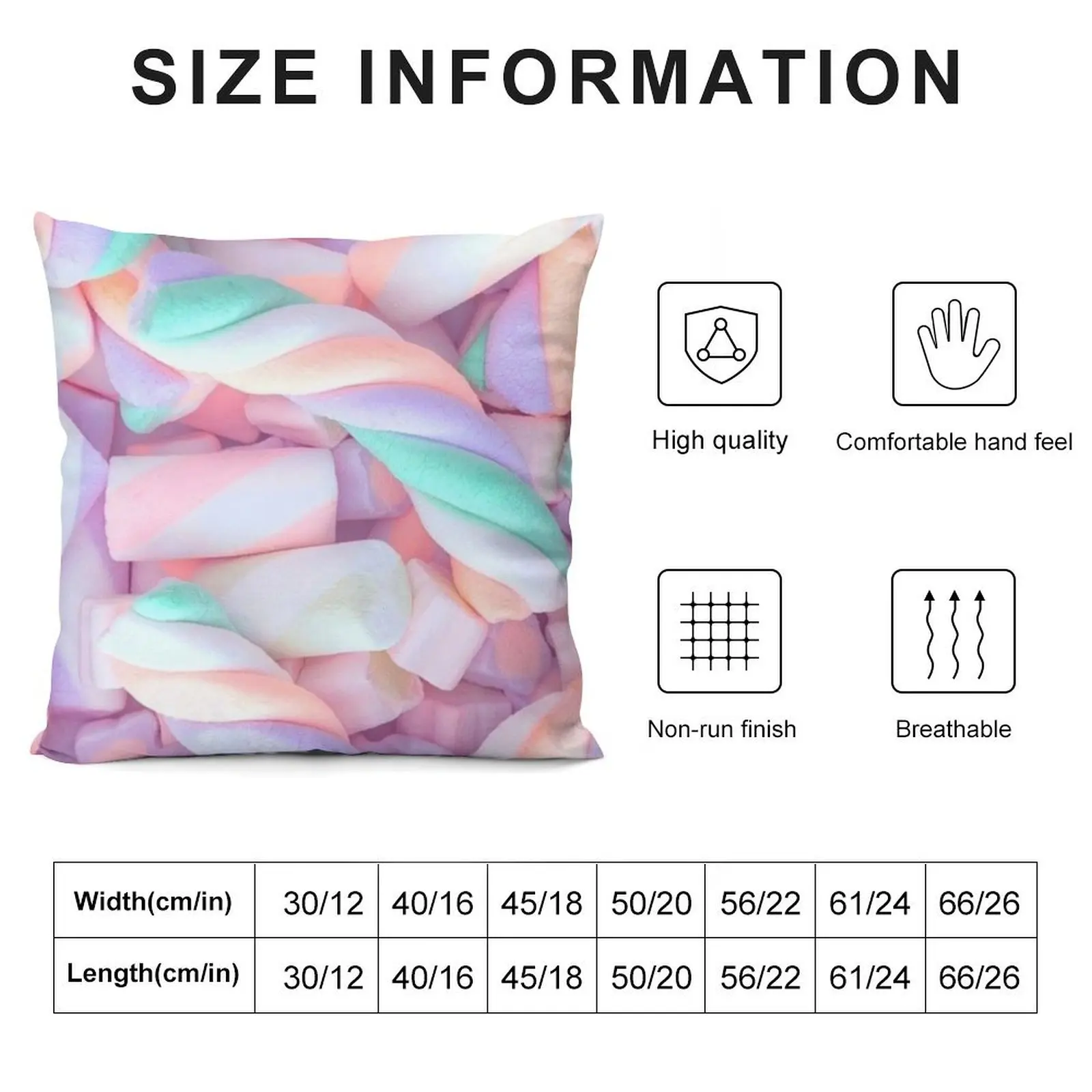 Pastel Marshmallow Throw Pillow Decorative Cushions Christmas Pillow Covers Decorative Cover For Living Room pillow